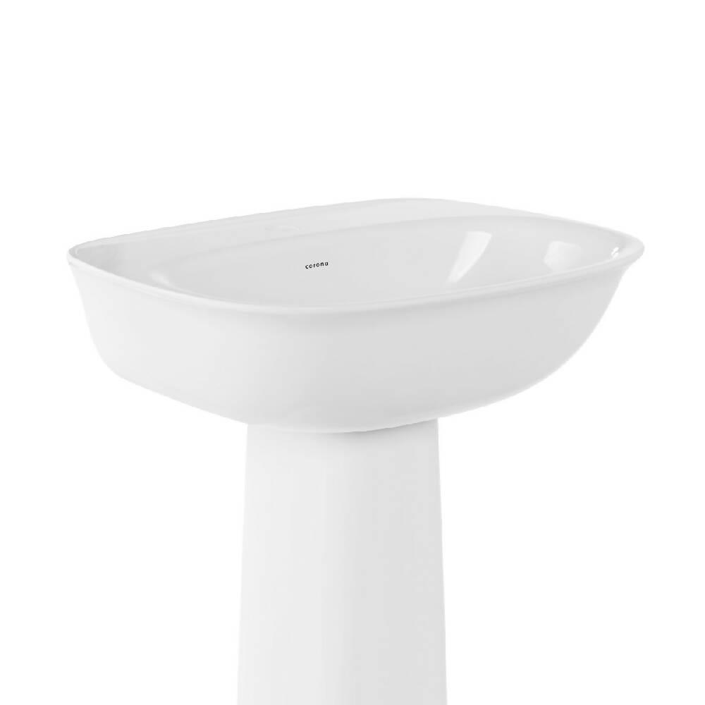Lavamanos Corona con Pedestal Aluvia Blanco - VIRTUAL MUEBLES