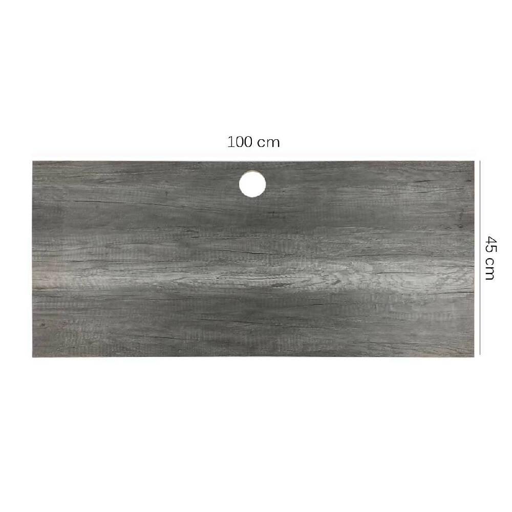 Escritorio Plegable de Pared Gris Humo - VIRTUAL MUEBLES