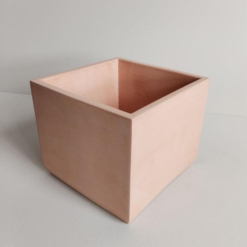 Matera Eloisa de Cemento 15x15x15 cm Nude - VIRTUAL MUEBLES