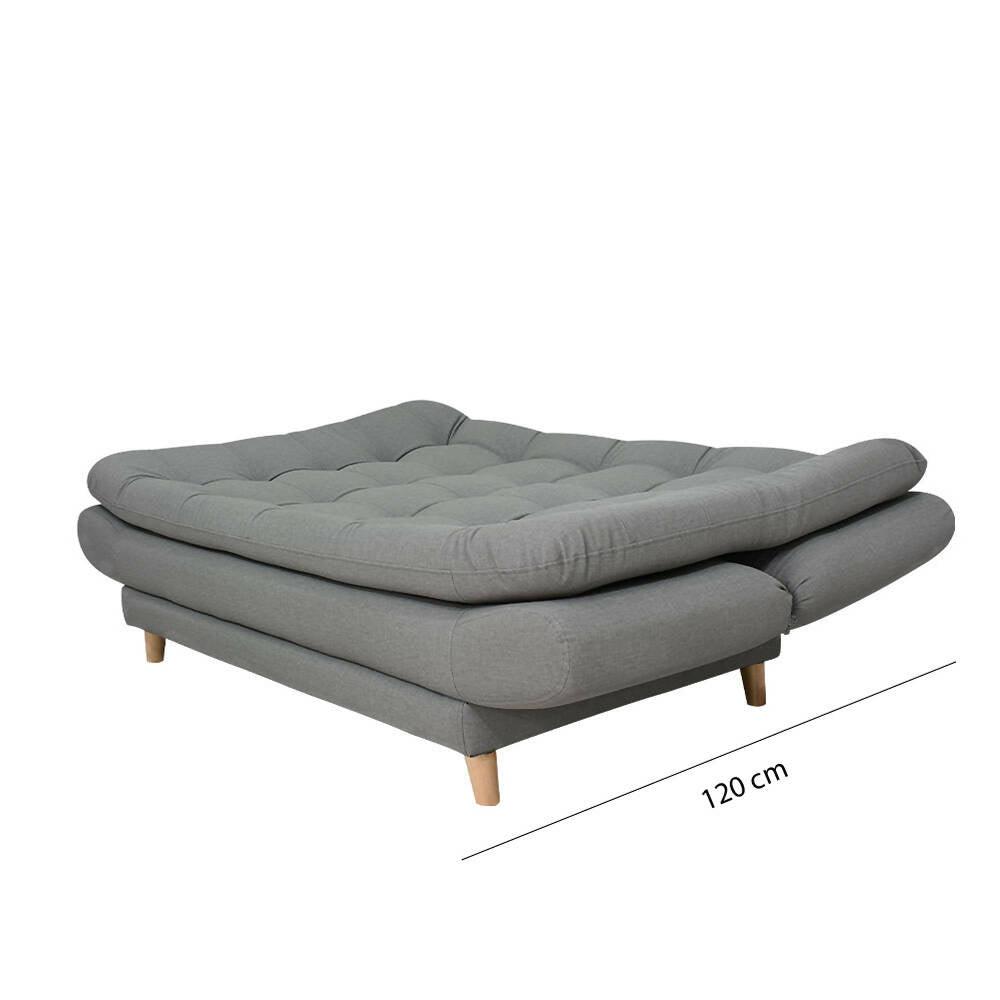 Sofá cama Damasco gris Antirasguño - VIRTUAL MUEBLES