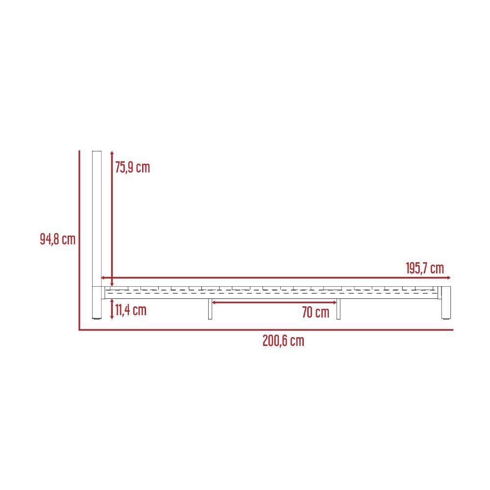 Combo Para Habitación Carel Incluye Cama y Mesa de Noche.