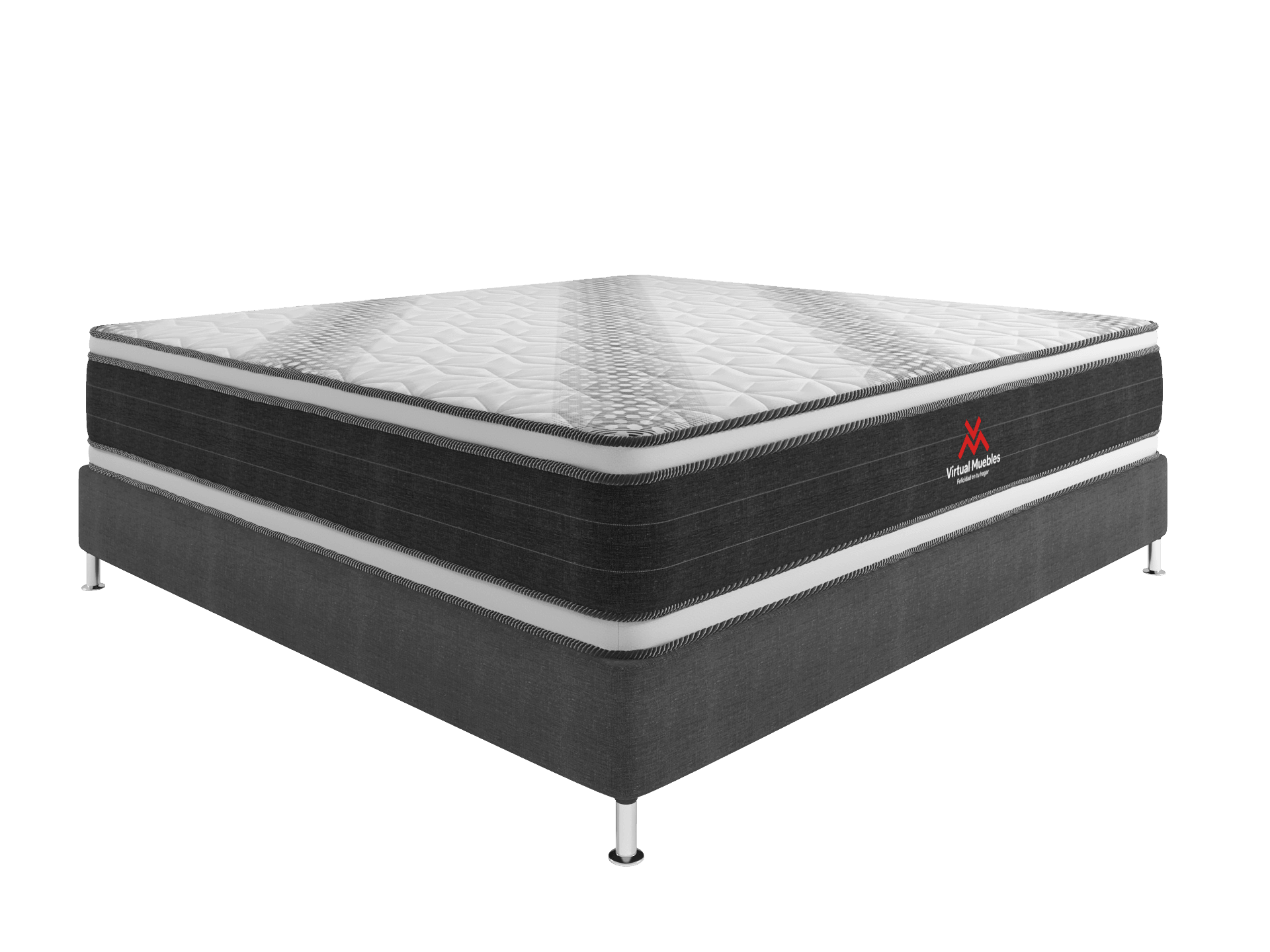 Combo para Habitación Troy, incluye Base Cama Presidencial.
