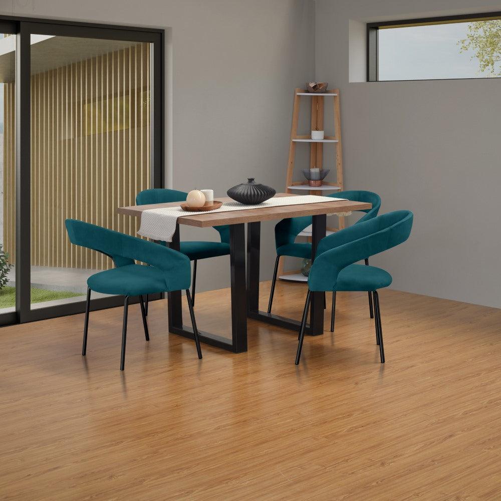 Mesa Comedor 4P Marsella Macula - VIRTUAL MUEBLES