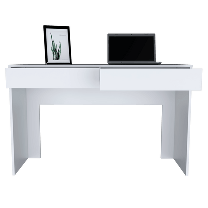 Combo de Oficina, Nieve, Incluye Escritorio y Silla de Escritorio, Blanco - VIRTUAL MUEBLES