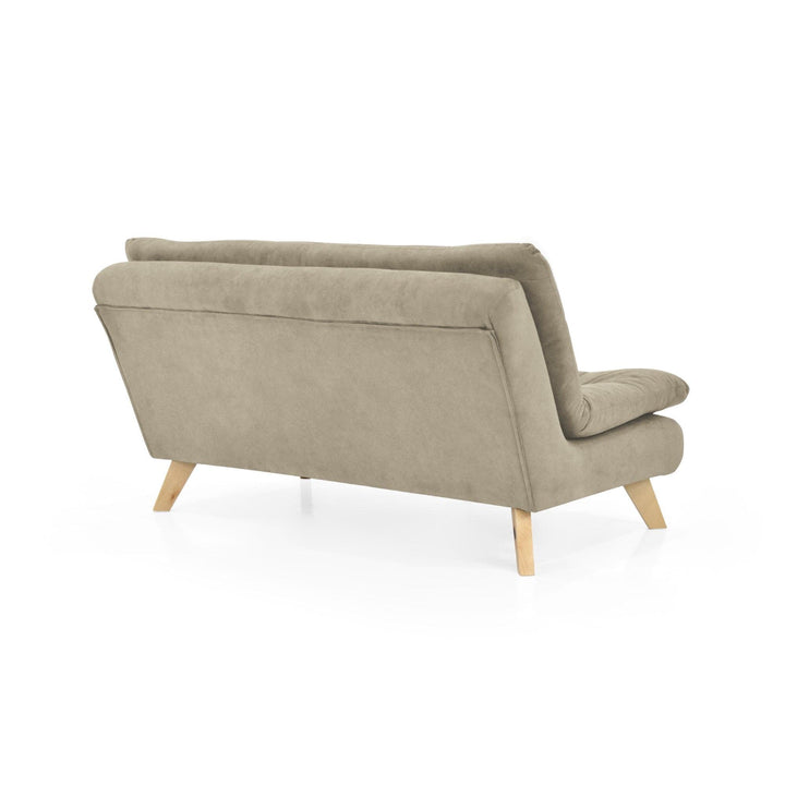 Sofa 3 Puestos Toulouse Tela Taupe - VIRTUAL MUEBLES
