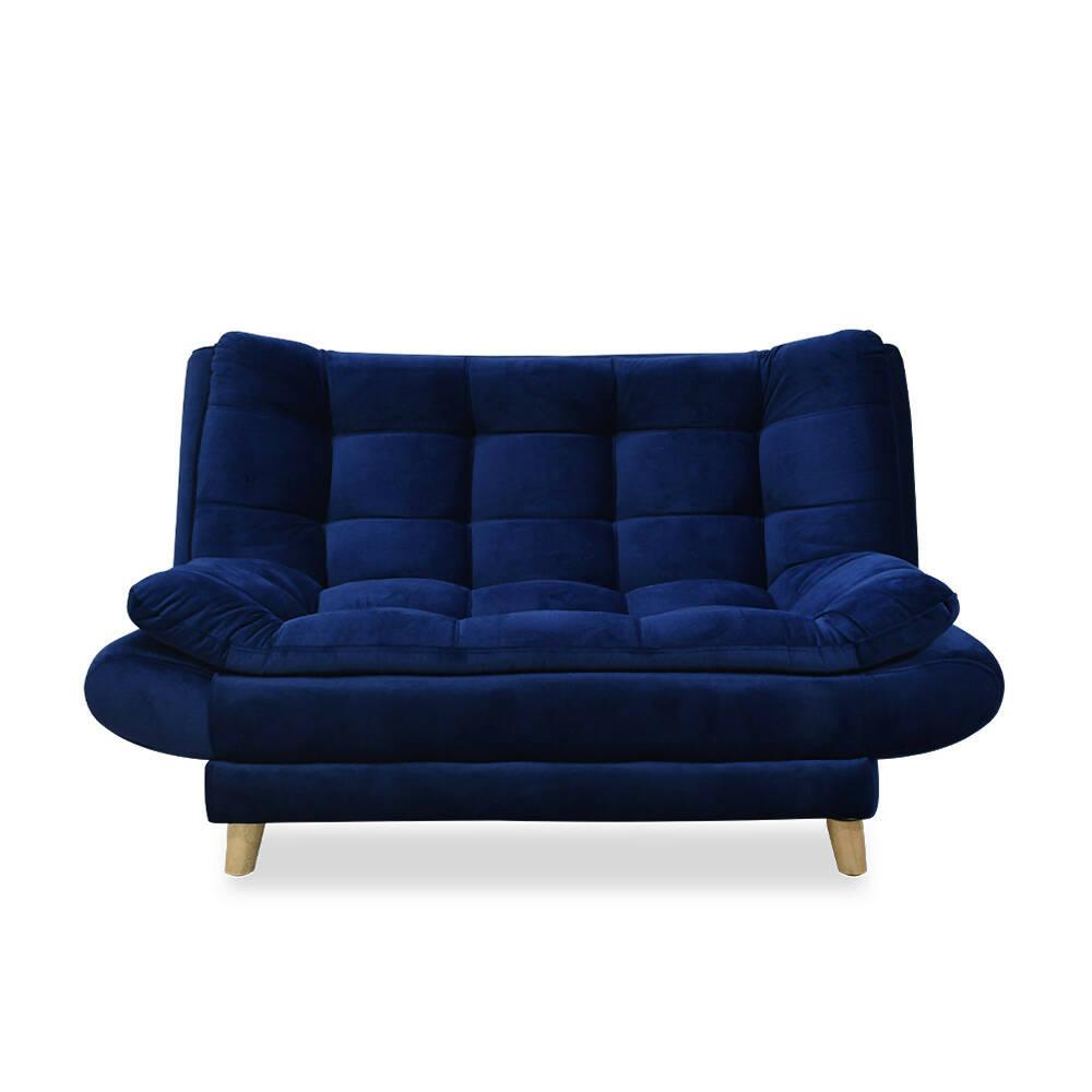 Sofá cama Damasco mini azul lino - VIRTUAL MUEBLES