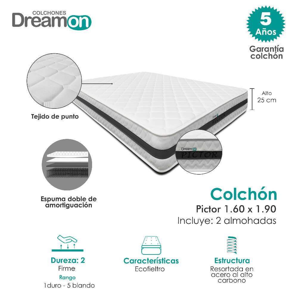 Colchón Dreamon Pictor Queen Firme - VIRTUAL MUEBLES