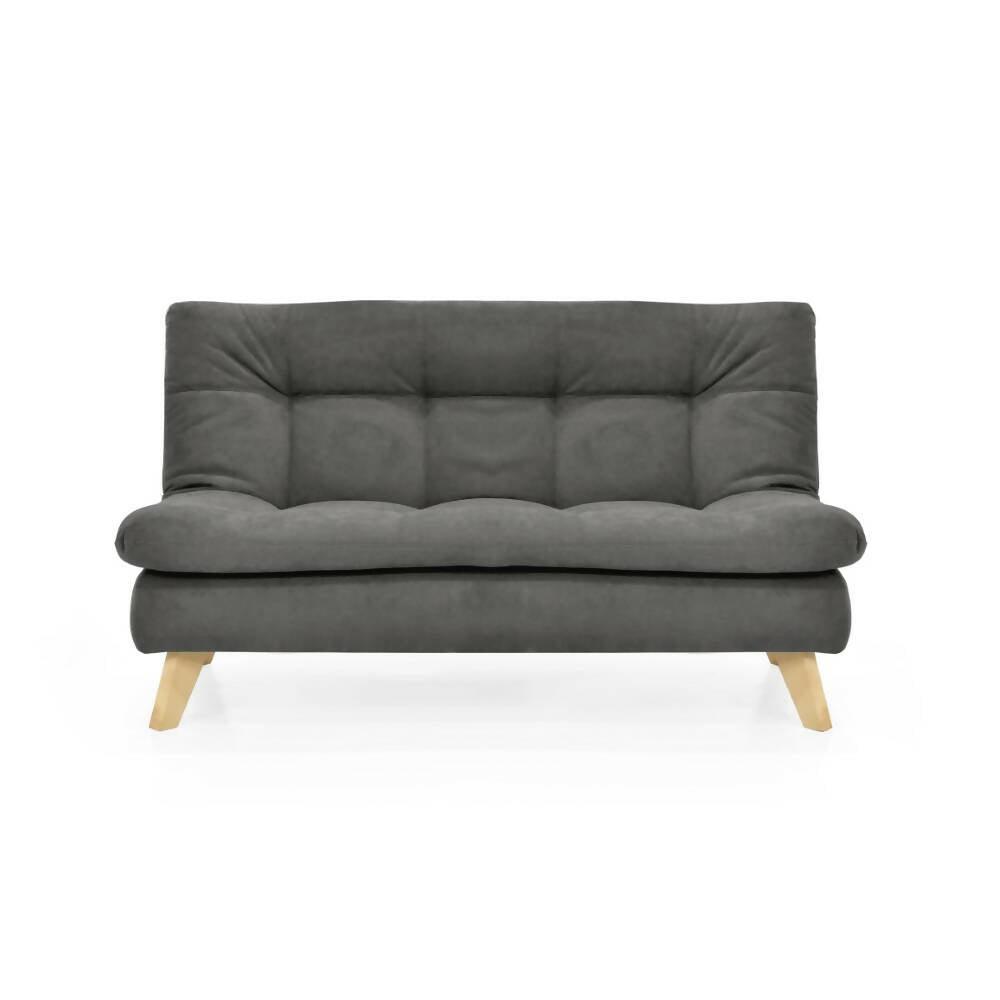 Sofa 3 Puestos Toulouse Tela Gris - VIRTUAL MUEBLES