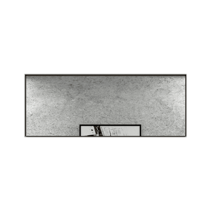 Espejo Rectangular Galena color Negro para Sala o Baño.