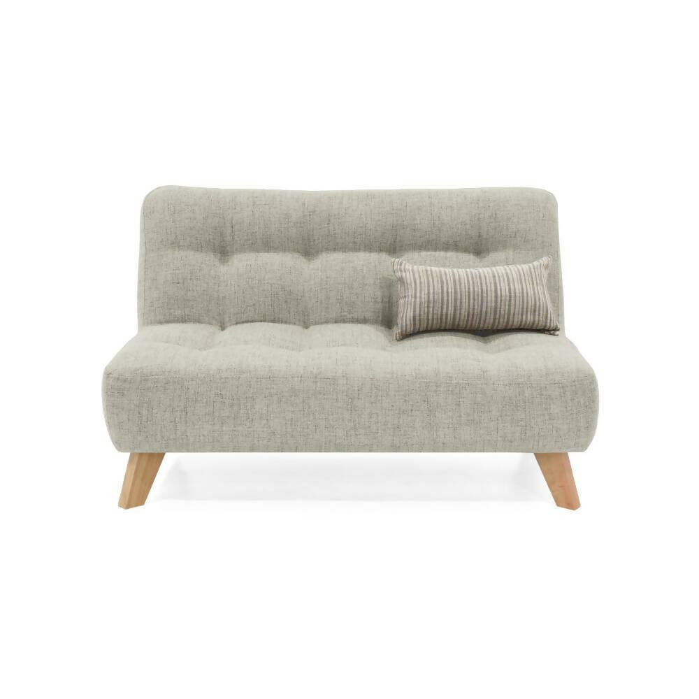 Sofa Navara 2 Puestos Tela Poliester Taupe - VIRTUAL MUEBLES