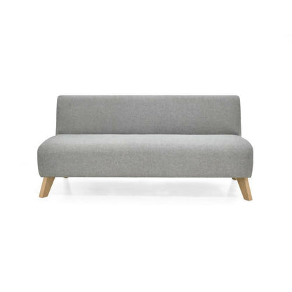 Sofa 3 Puestos Oslo Tela Plata - VIRTUAL MUEBLES