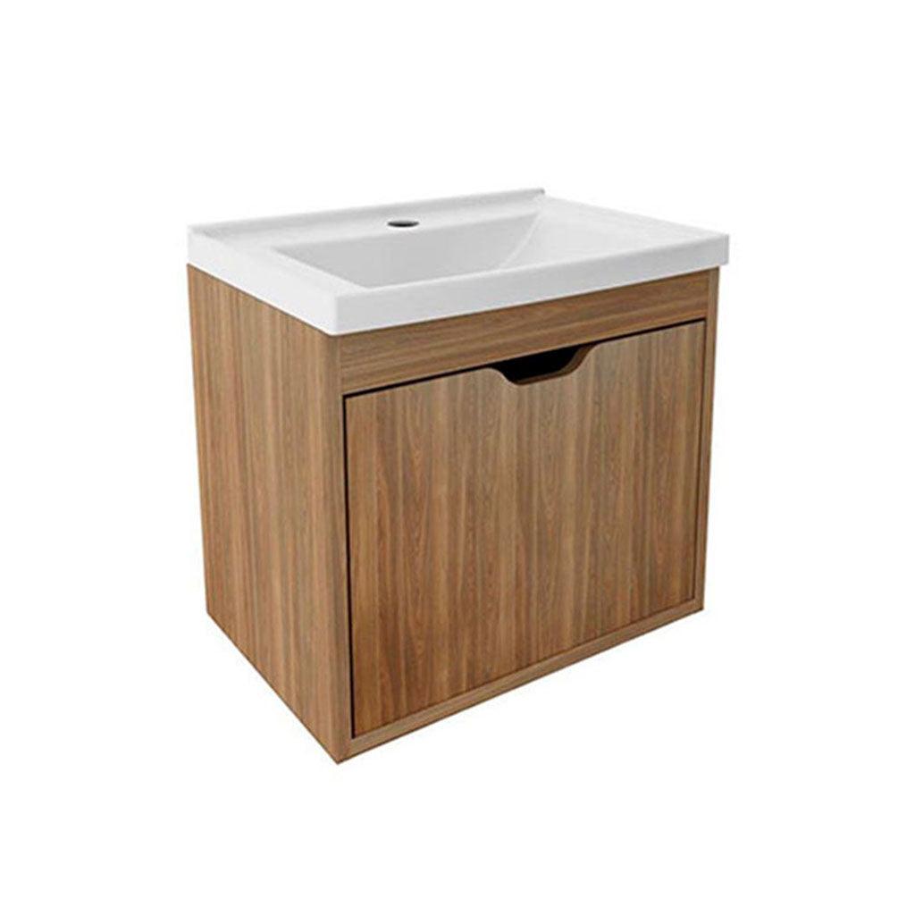 Mueble de baño con lavamanos graz teca - VIRTUAL MUEBLES