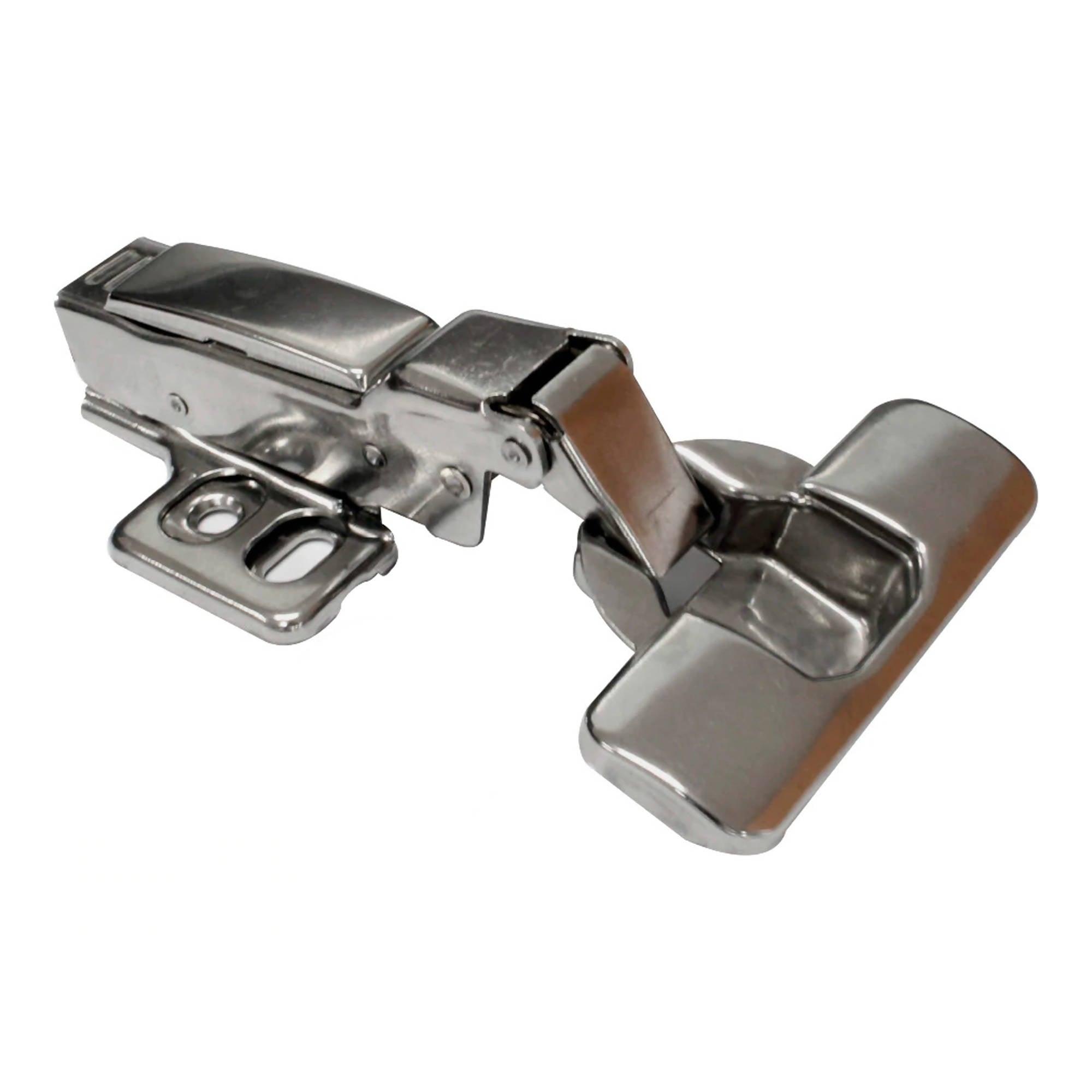 Bisagra semiparche cierre lento clip-on acero 201 35mm - VIRTUAL MUEBLES