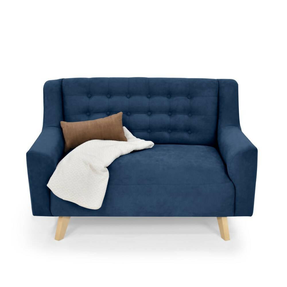 Sofa 2 Puestos Marruecos Tela Indigo - VIRTUAL MUEBLES