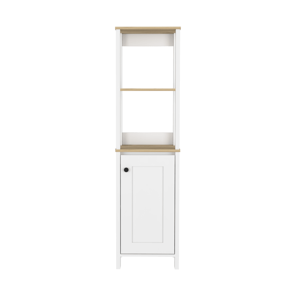 Gabinete De Baño Aqua color Beige Y Blanco Vainilla Para Baño X2.