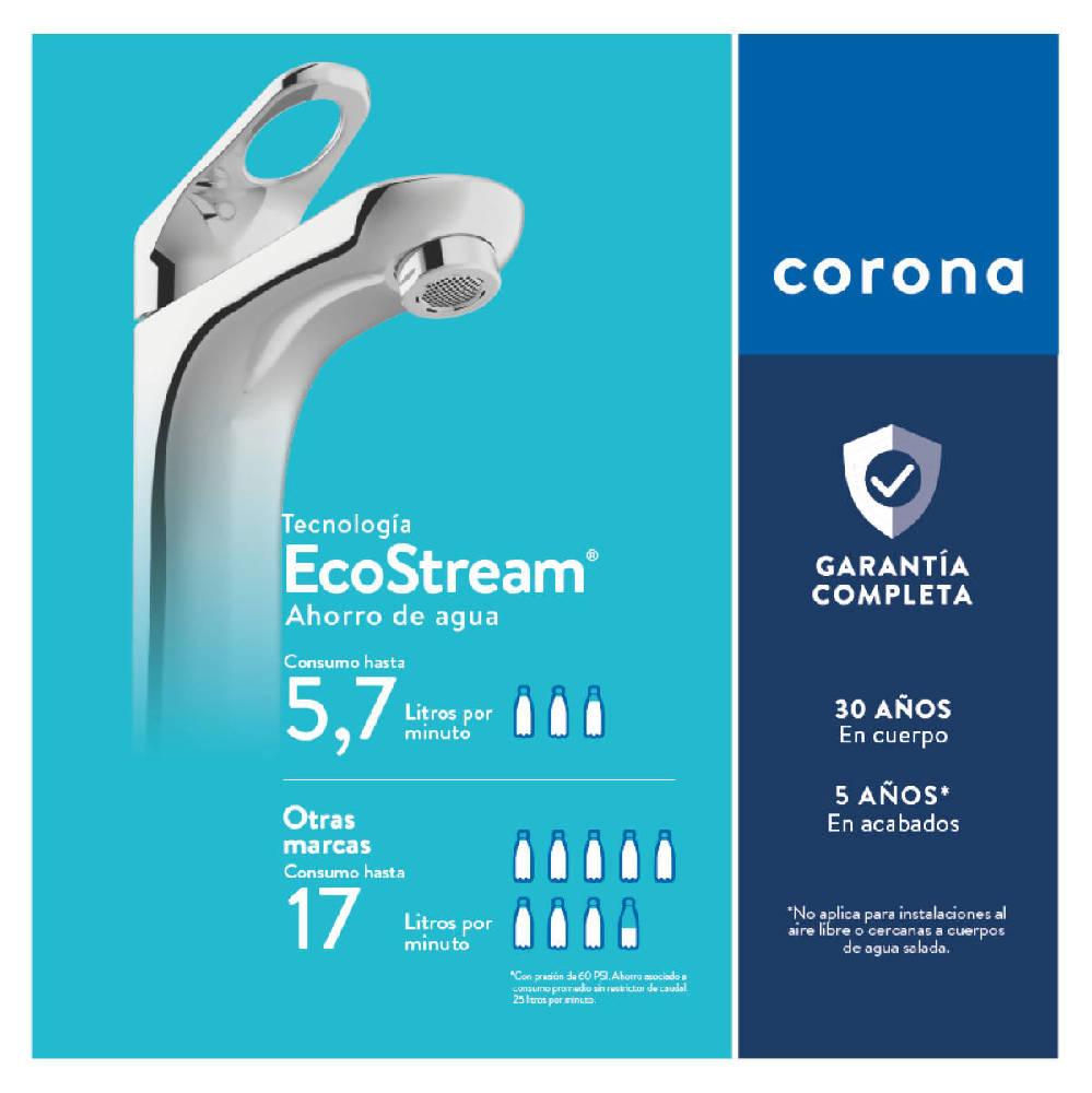 Grifería Lavamanos Corona Monocontrol Koral Alta Mate Black Antimicrobiano - VIRTUAL MUEBLES