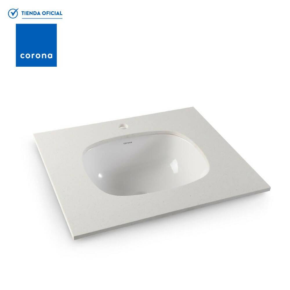 Lavamanos Corona Cascade Incrustar Blanco - VIRTUAL MUEBLES