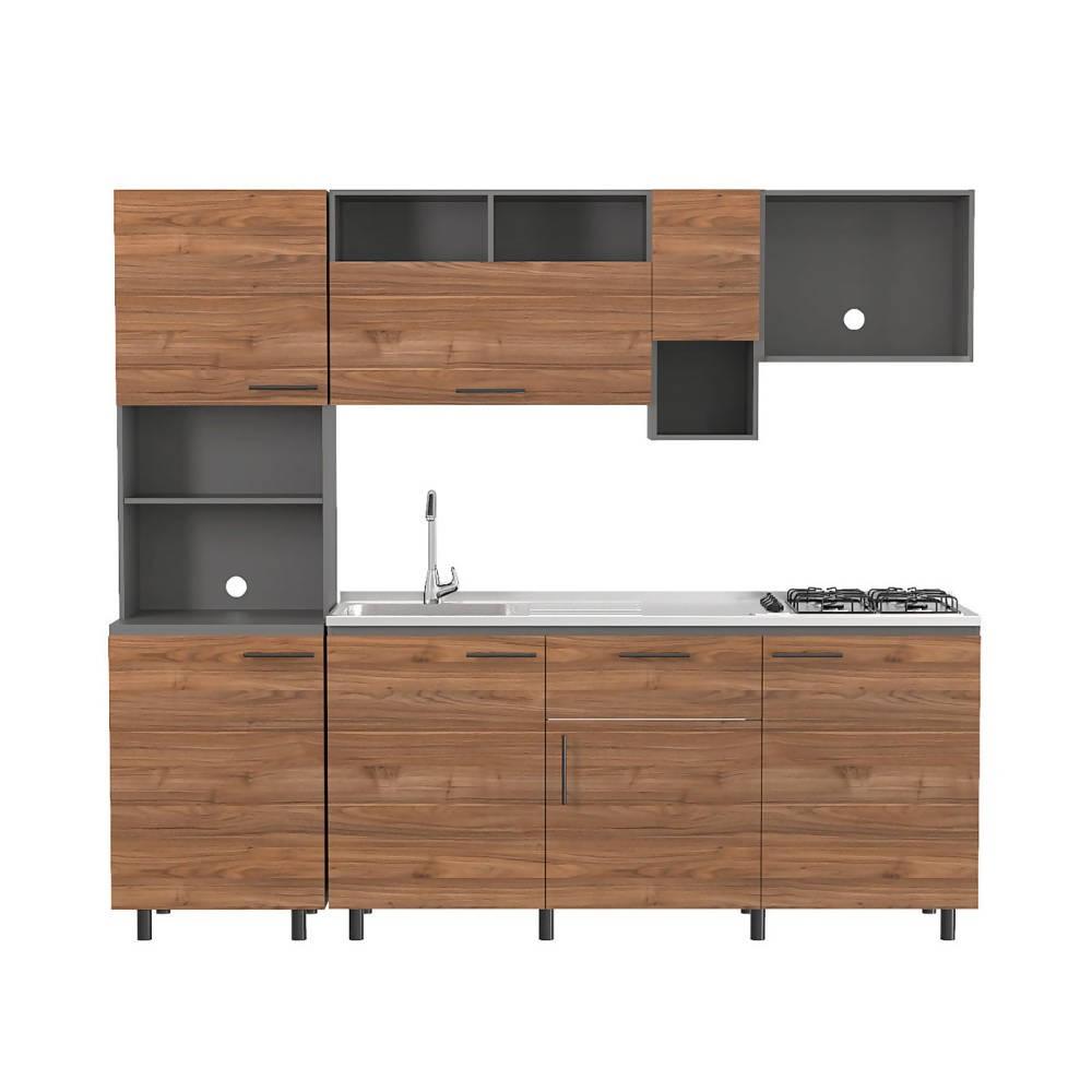 Cocina Corona Praga 1.80 Izquierda - VIRTUAL MUEBLES