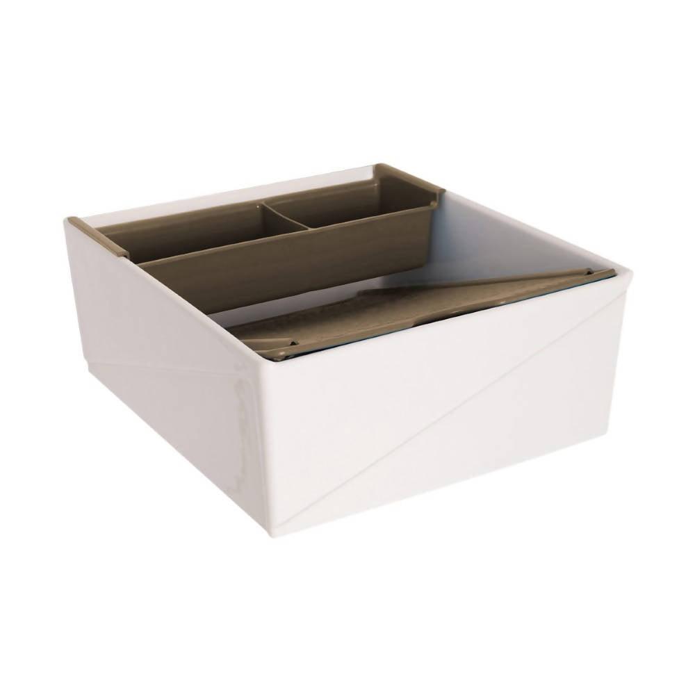 Lavadero Corona Plus 45 Con Estregadero Y Organizador Taupe - VIRTUAL MUEBLES