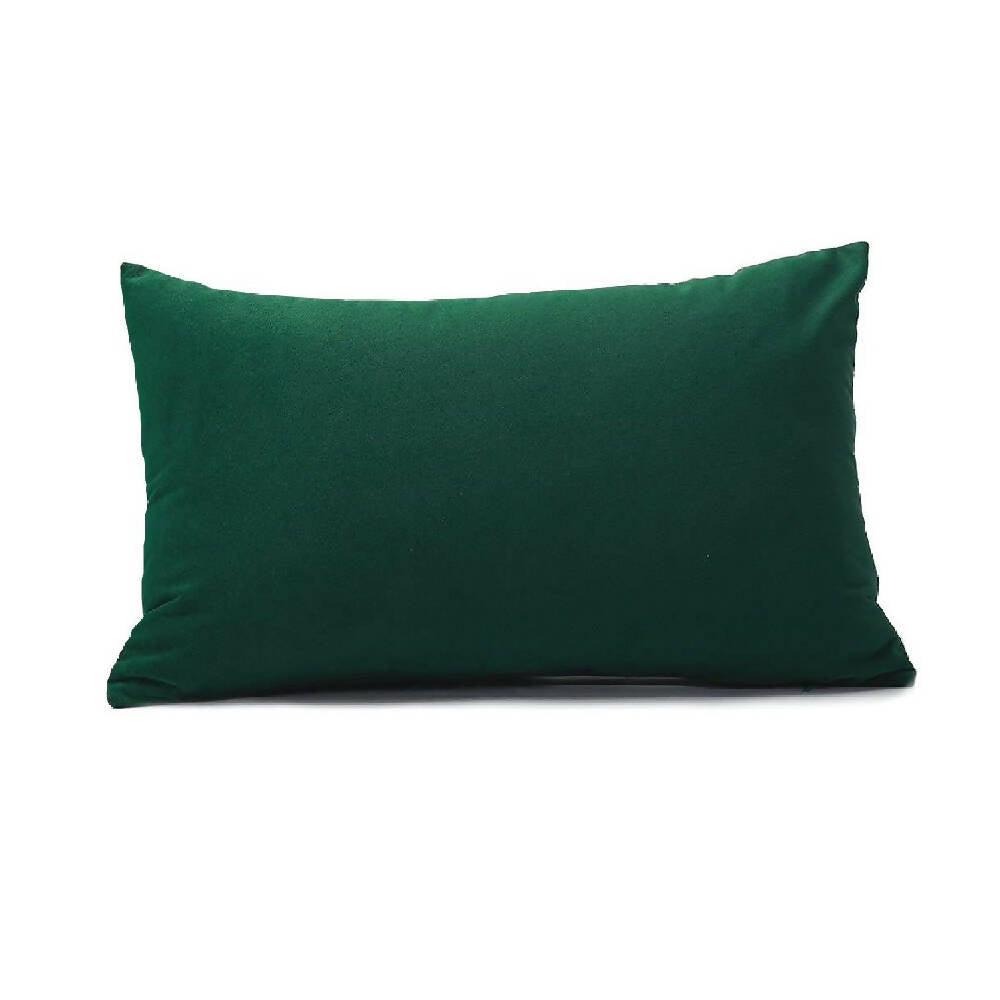 Funda para Cojin Almohada Tela 70x50 Verde esmeralda