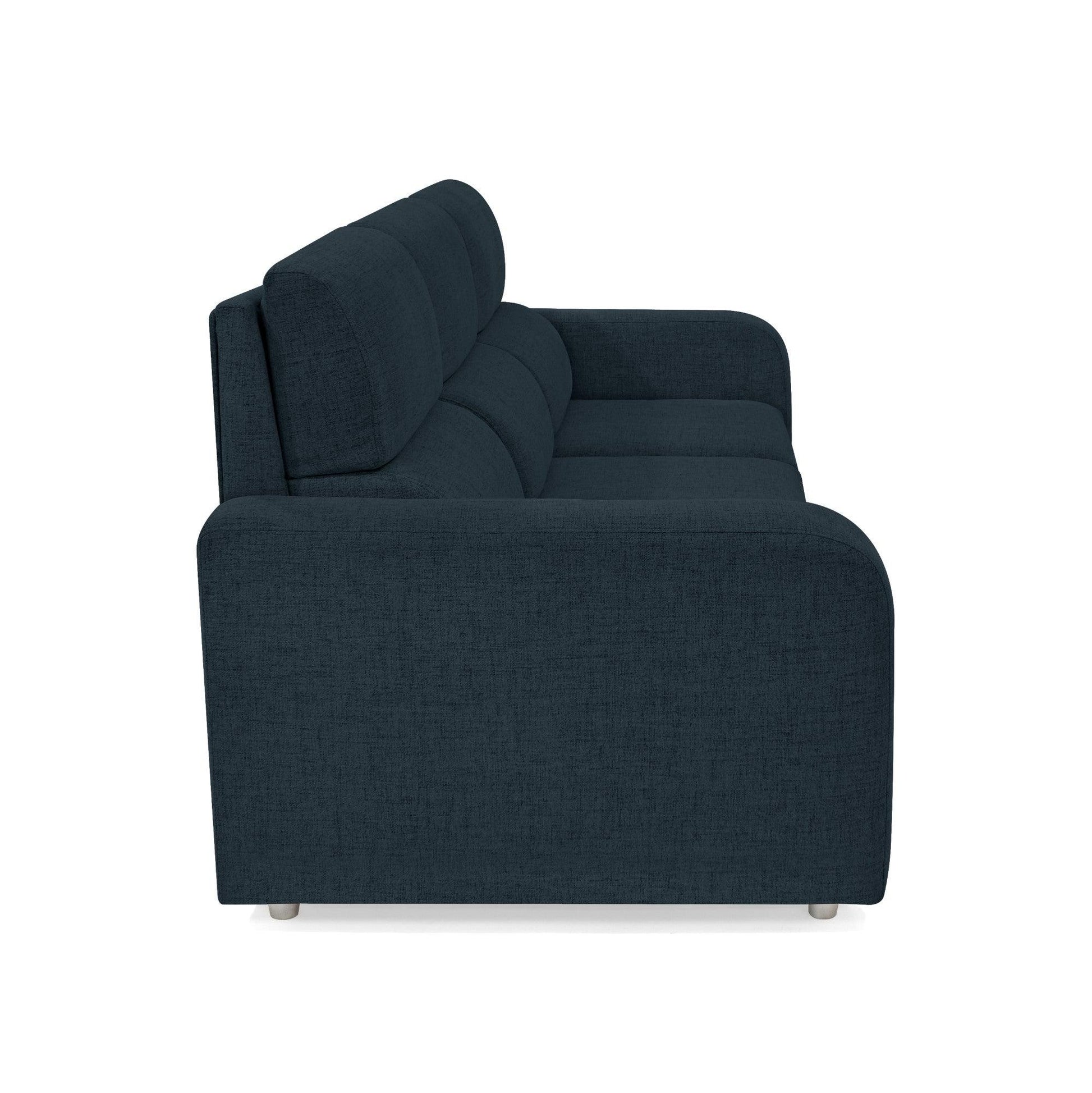 Sofá Bethel 3 Puestos Tela Poliester Plomo - VIRTUAL MUEBLES