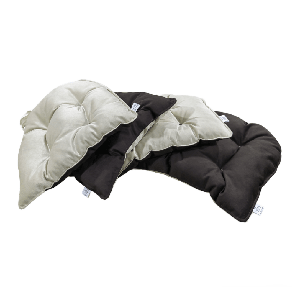 Cojin Para Silla Doble Faz Tela Pet-friendly - Cafe y Beige x4