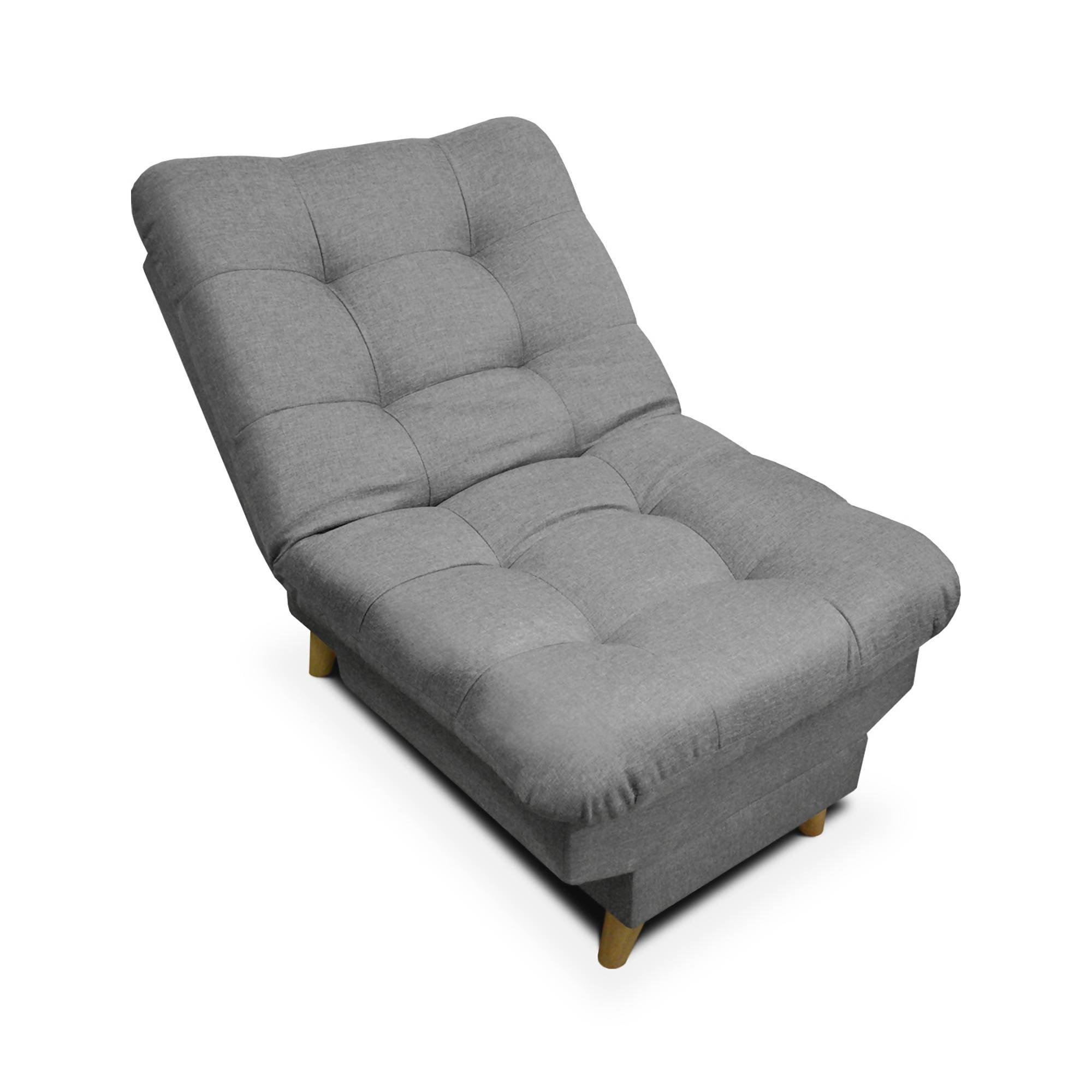 Silla Clic Clac Carvallo Lux Tela Gris - VIRTUAL MUEBLES