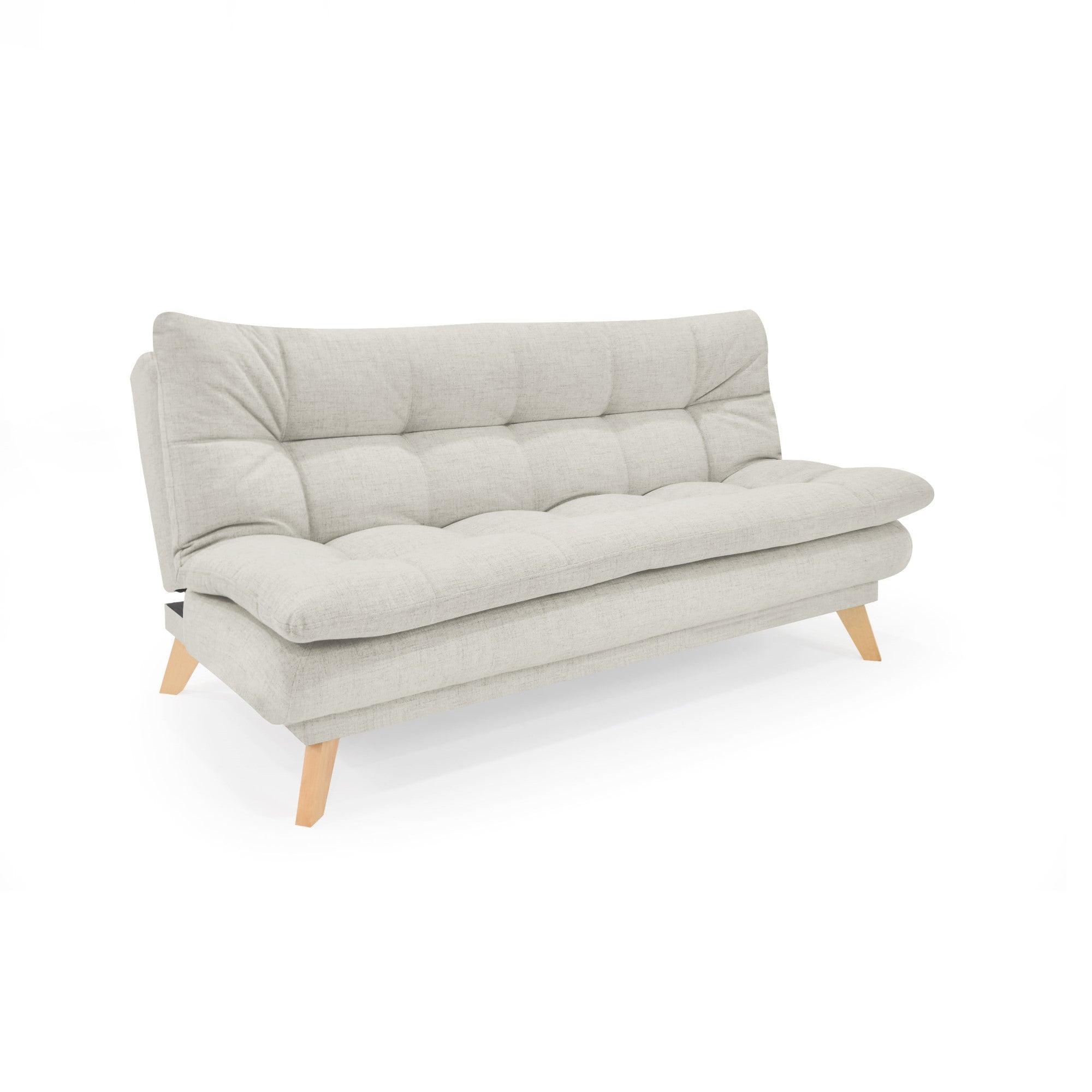 Sofa Cama 3 Posiciones Munich Tela Taupe - VIRTUAL MUEBLES