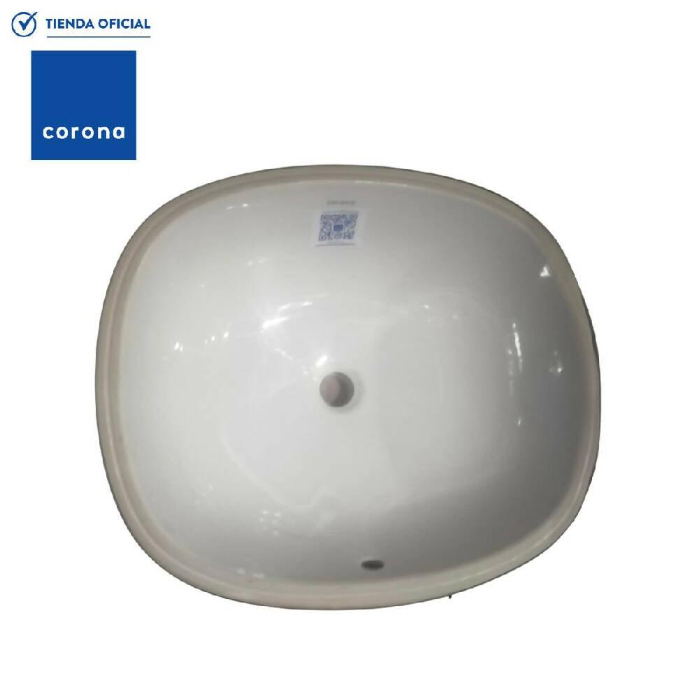 Lavamanos Corona Cascade Incrustar Blanco - VIRTUAL MUEBLES