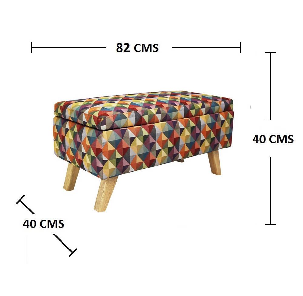 Banqueta Puff Baul DKO Colors - VIRTUAL MUEBLES