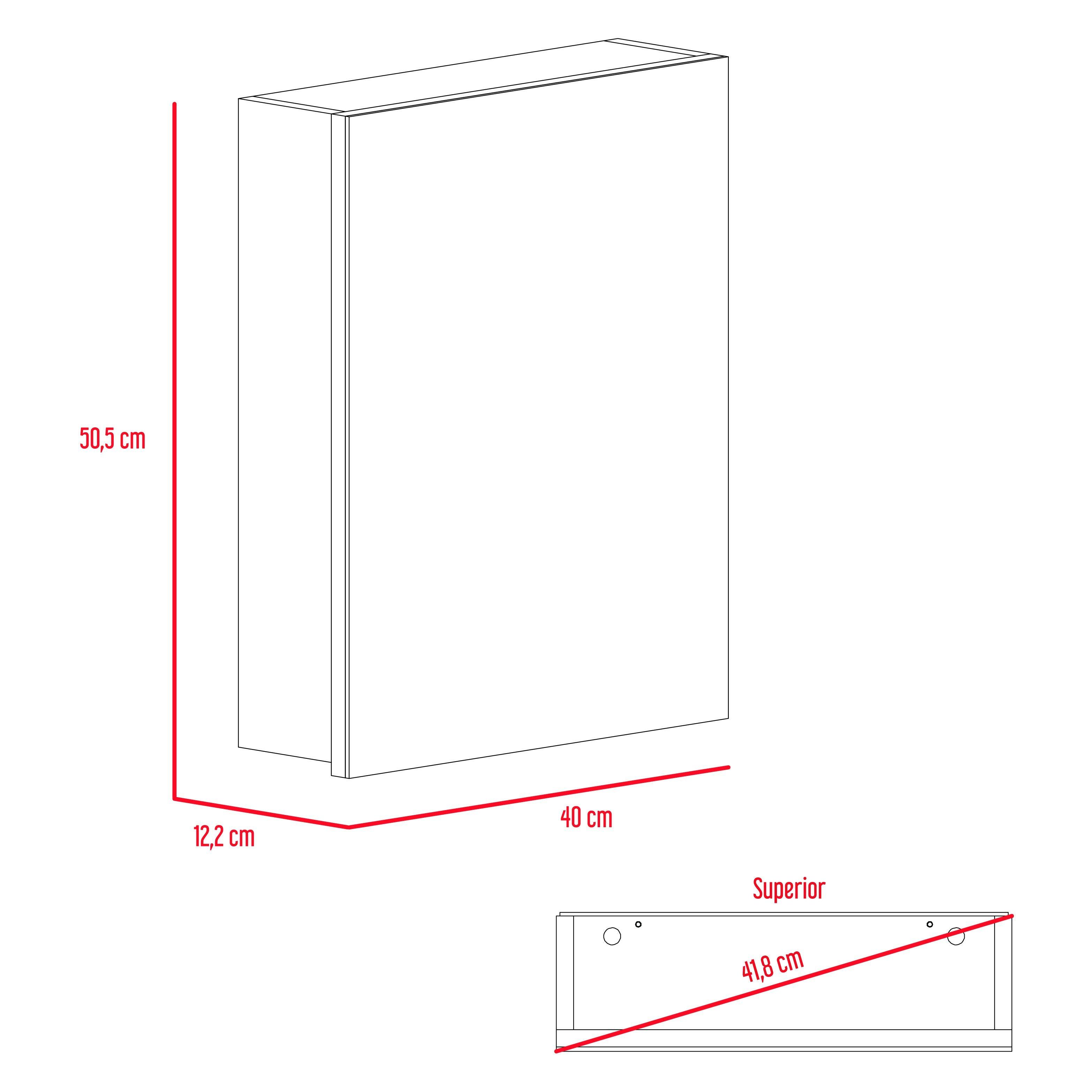 Gabinete de Baño Calix color Wengue X2.