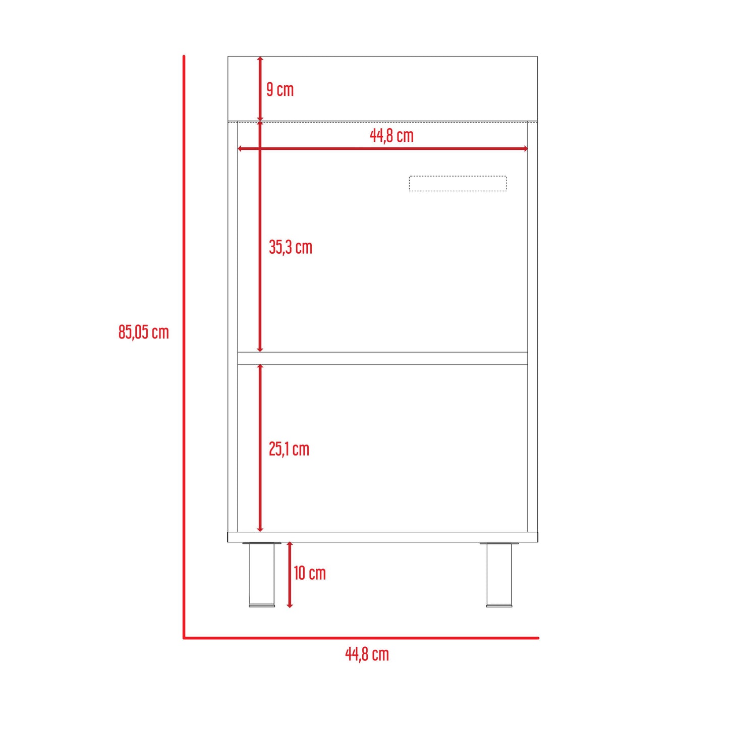 Mueble de Aseo Binil color Blanco para Cocina.