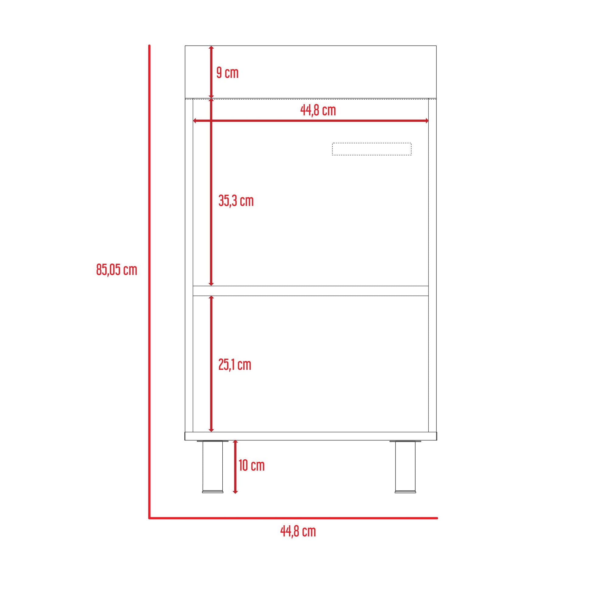 Mueble de Aseo Binil color Blanco para Cocina.