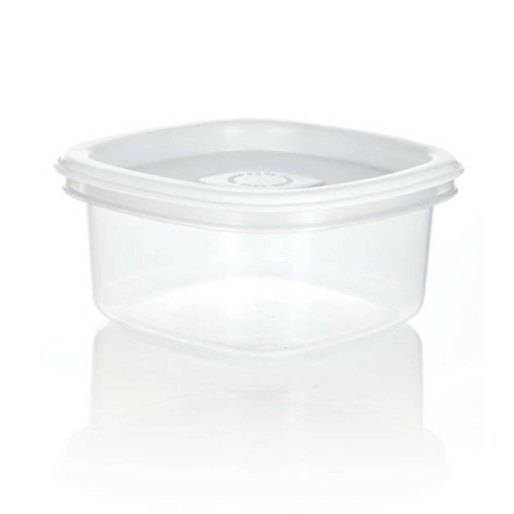 Recipiente Plus Cuadrado 0.7L Blanco - VIRTUAL MUEBLES