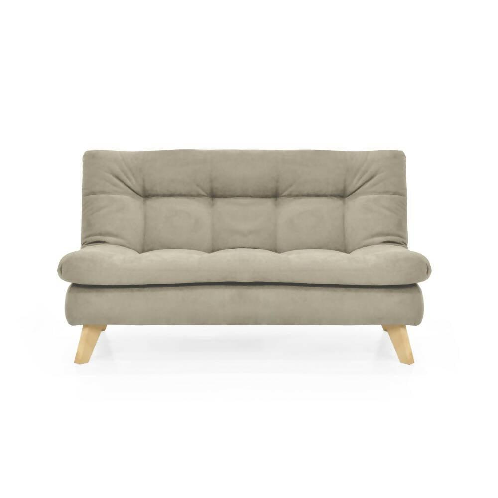 Sofa 3 Puestos Toulouse Tela Taupe - VIRTUAL MUEBLES