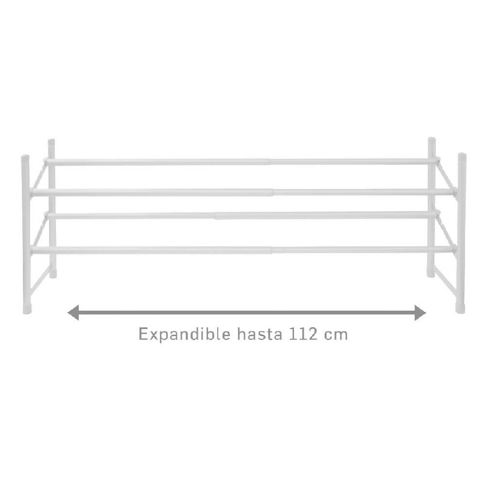 Zapatero de piso expandible Blanco - VIRTUAL MUEBLES