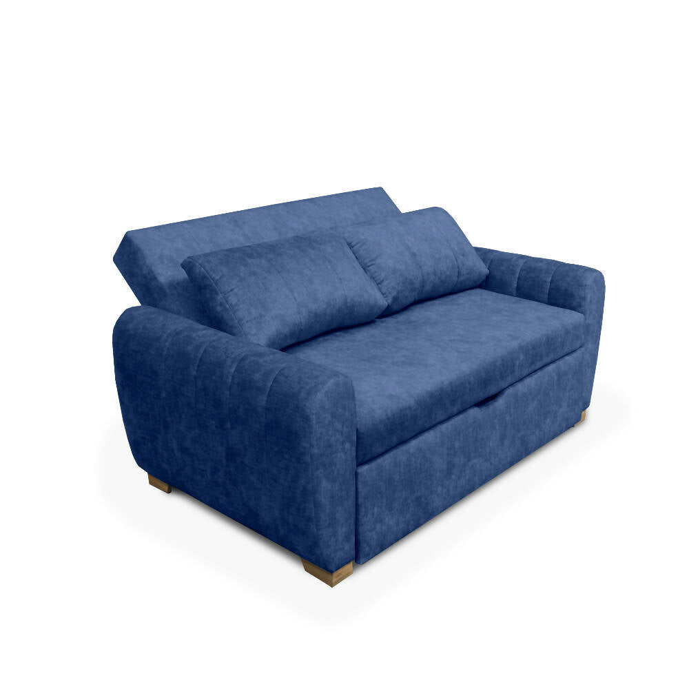 Sofácama Fontana Multifuncional Tela azul