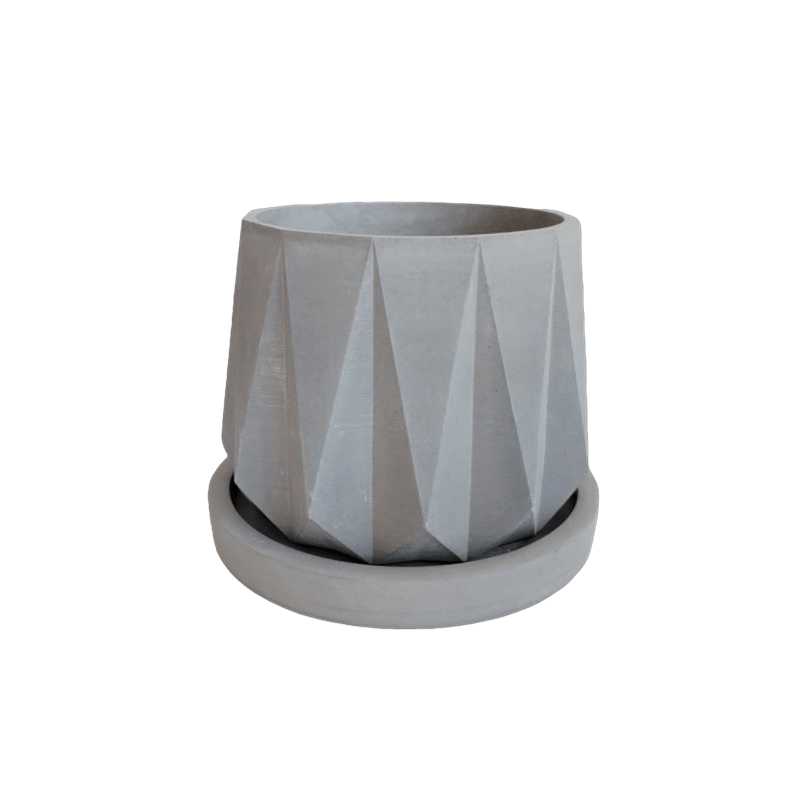 Matera Lirio de Cemento 10.5x10 cm Gris - VIRTUAL MUEBLES