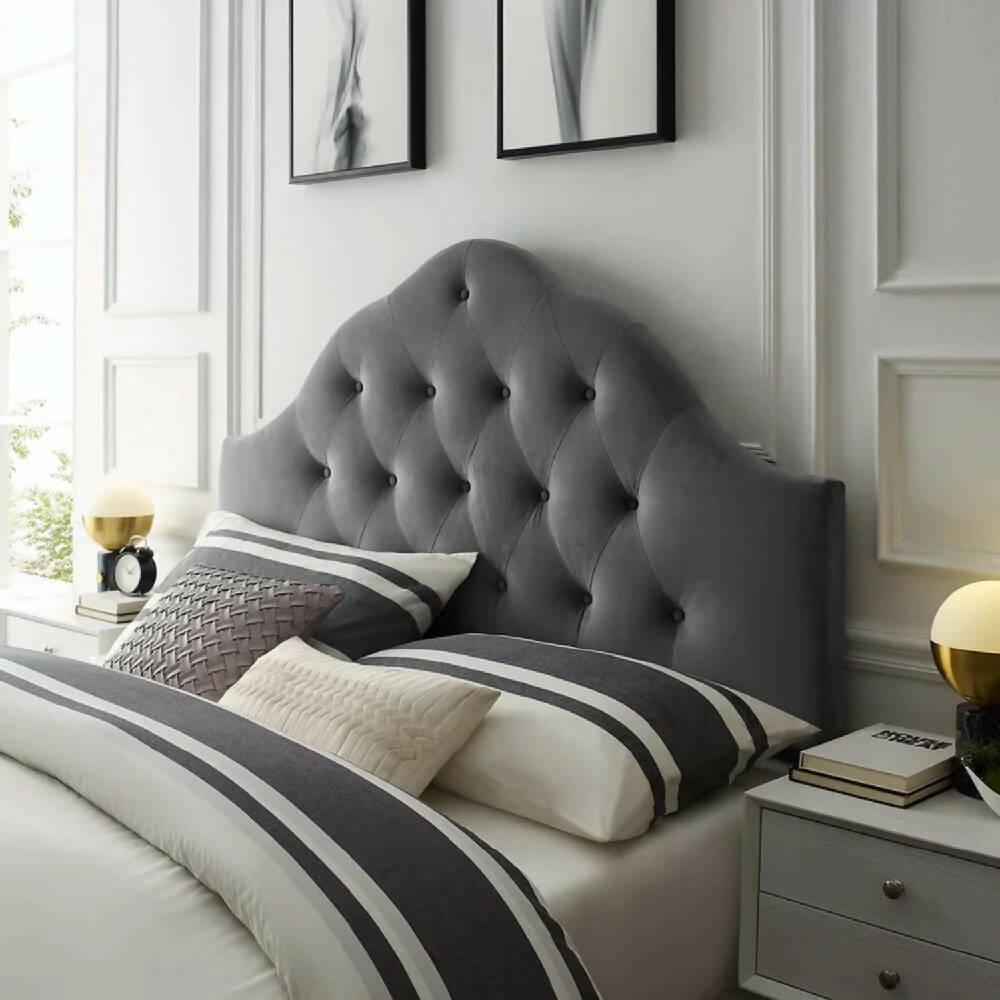 Cabecero para Base Cama Semi Doble Mónaco Gris