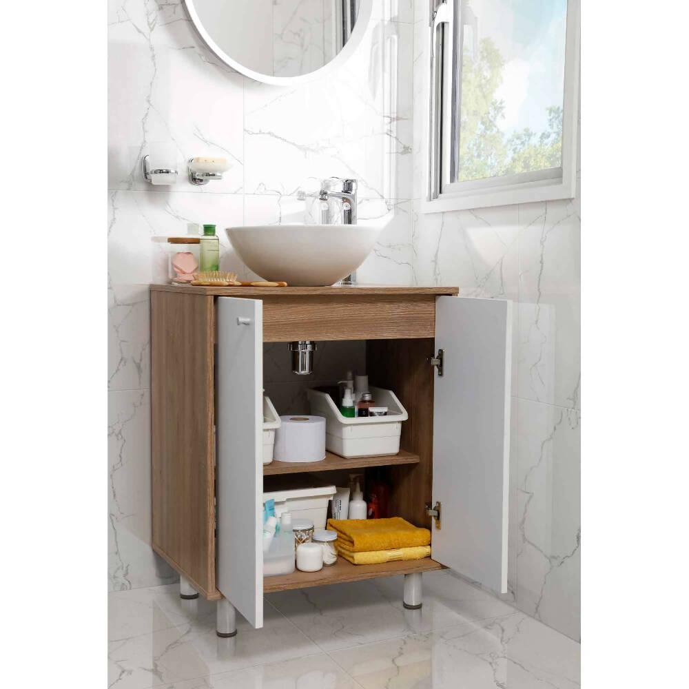 Lavamanos Corona Spazio II Vessel Sin Desagüe Beige - VIRTUAL MUEBLES