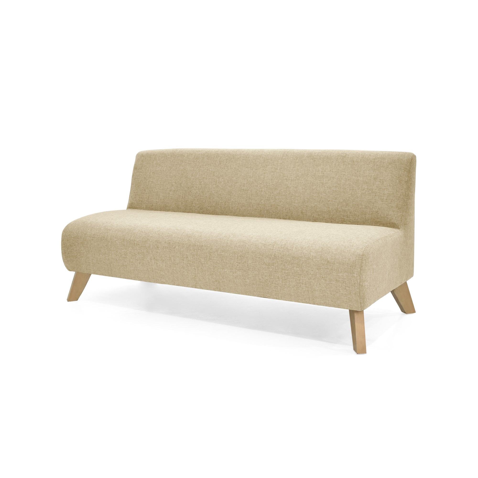 Sofa Oslo 3 Puestos Tela Poliester Beige - VIRTUAL MUEBLES
