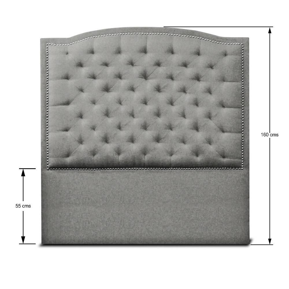 Cabecero Lawrence gris 140 cm - VIRTUAL MUEBLES