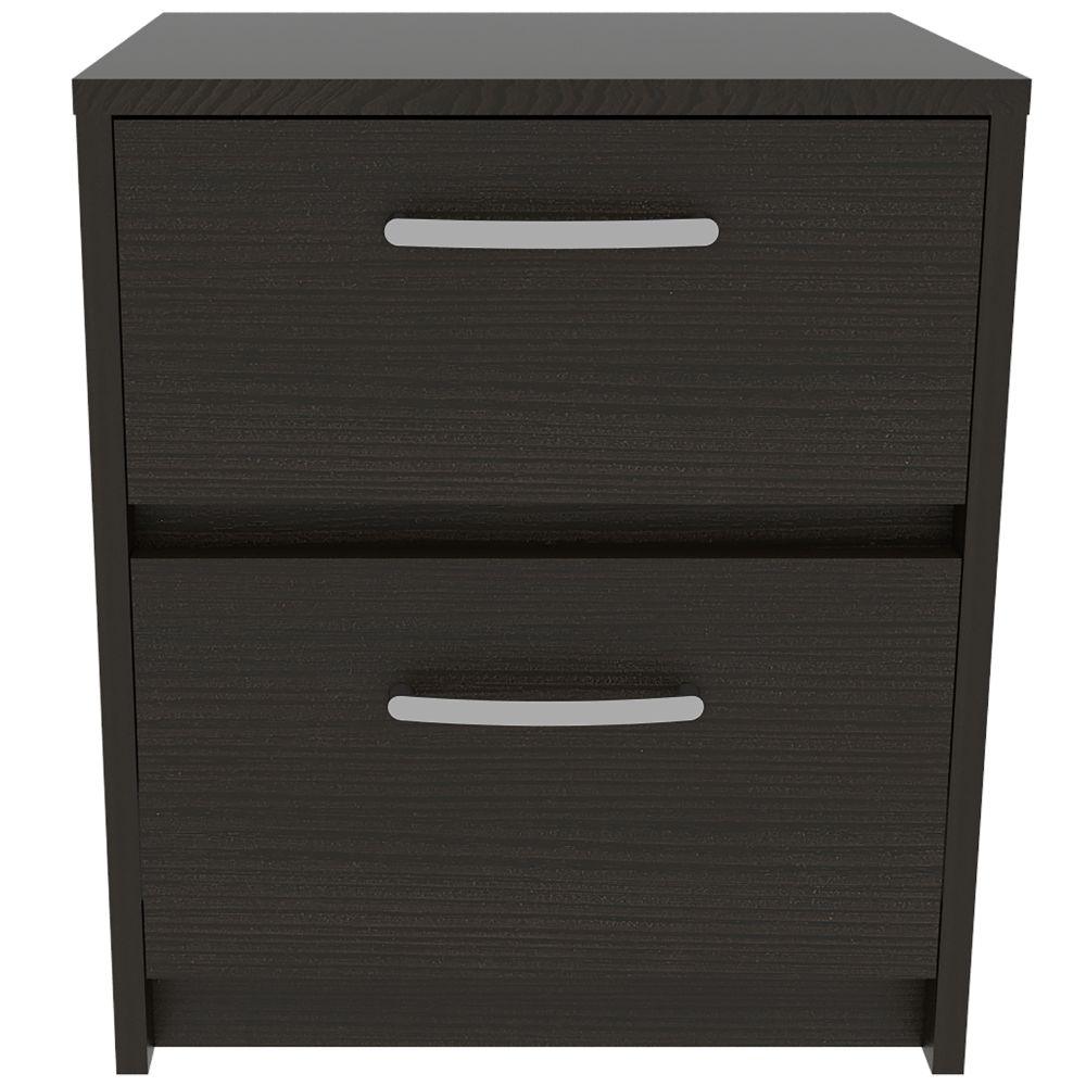 Mesa de Noche Kasper color Wengue para Habitación.