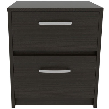 Mesa de Noche Kasper color Wengue para Habitación.