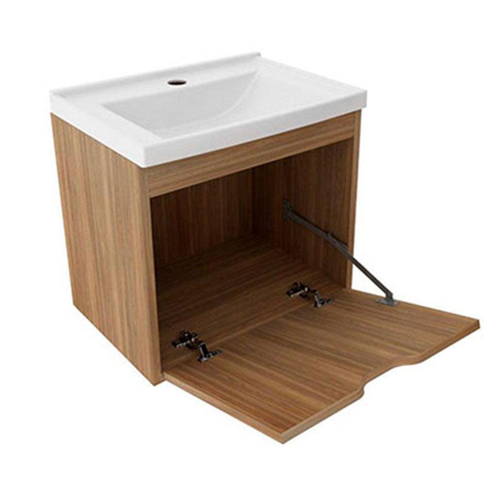 Mueble de baño con lavamanos graz teca - VIRTUAL MUEBLES
