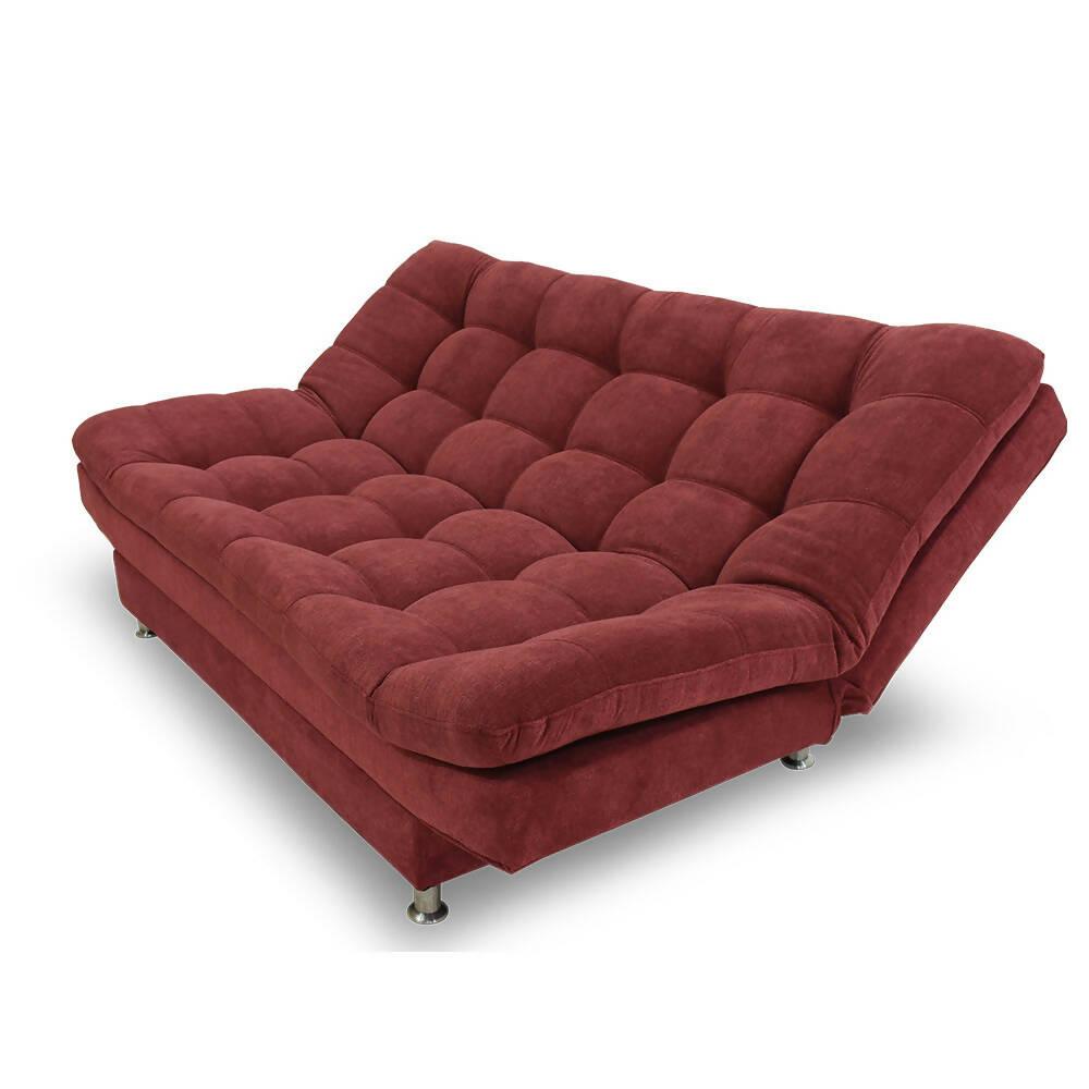 Sofacama moltochic Vinotinto poliéster - VIRTUAL MUEBLES