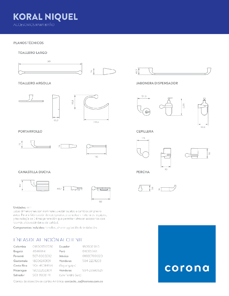 Dispensador De Jabon Corona Niquel - VIRTUAL MUEBLES