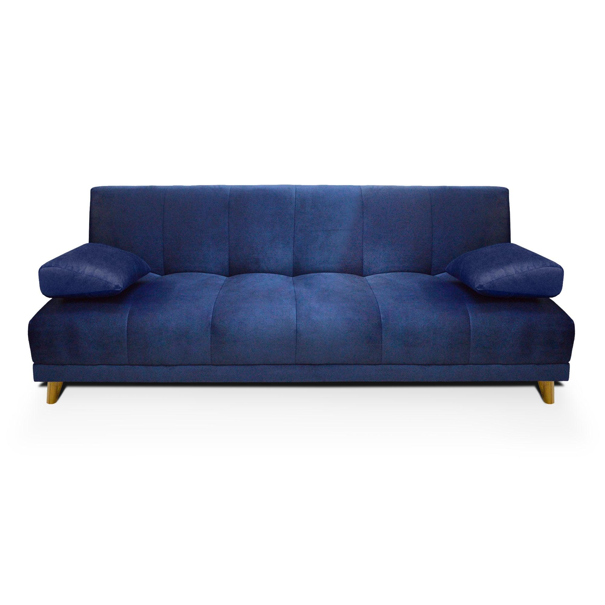 Sofacama Sabath 3 Posiciones Tela Azul - VIRTUAL MUEBLES