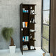 Mueble Esquinero Zendaya, Wengue, con Variedad de Entrepaños ZF