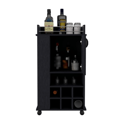 Bar Finland, Wengue, Con amplios espacios para ubicar botellas ZF - VIRTUAL MUEBLES